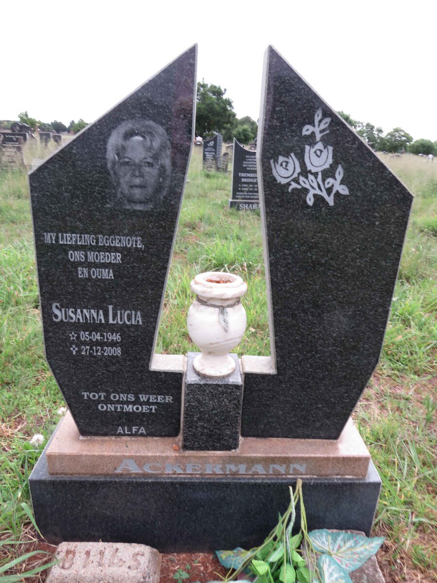 ACKERMANN Susanna Lucia 1946-2008