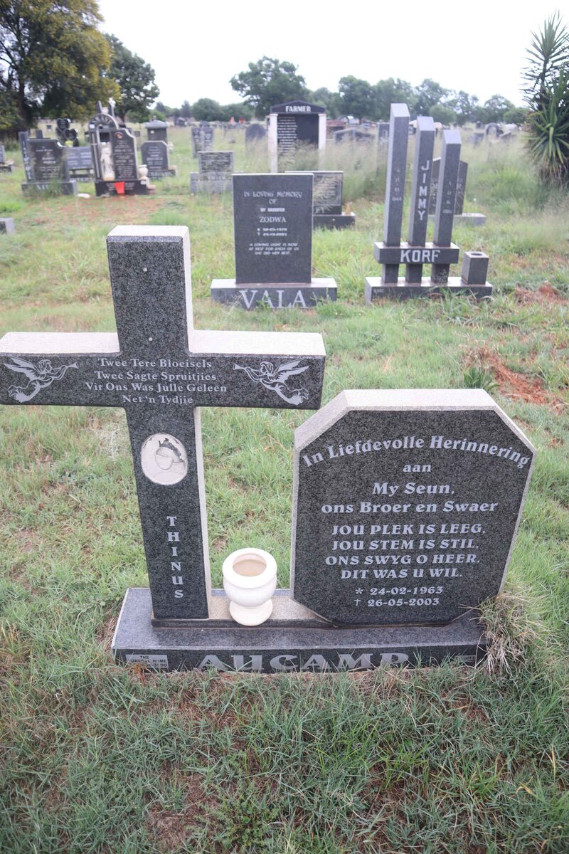 AUCAMP Thinus 1963-2003