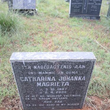 ANDREWS Catharina Johanna Magrieta 1907-2000