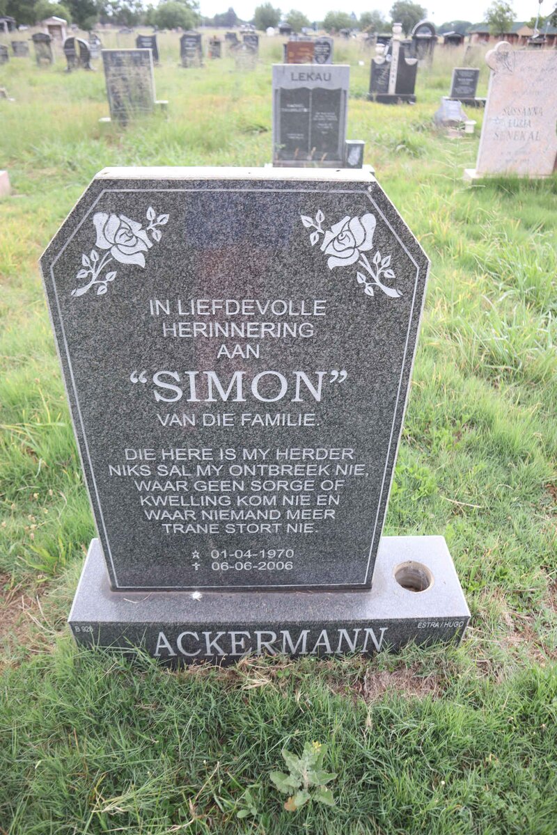 ACKERMANN Simon 1970-2006