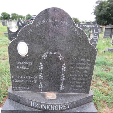 BRONKHORST Johannes Marius 1954-2003