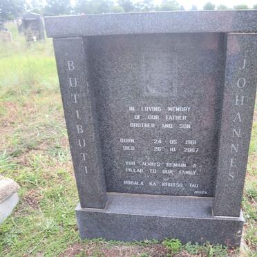 BUTIBUTI Johannes 1961-2007