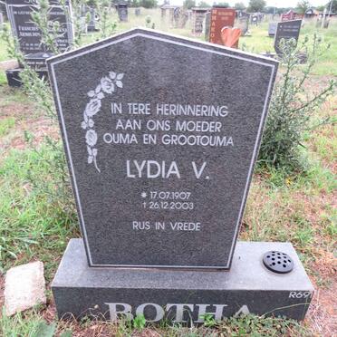 BOTHA Lydia V. 1907-2003