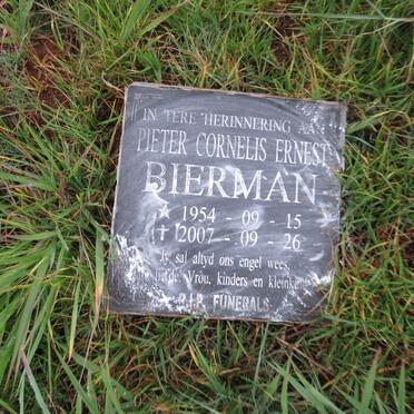 BIERMAN Pieter Cornelis Ernest 1954-2007