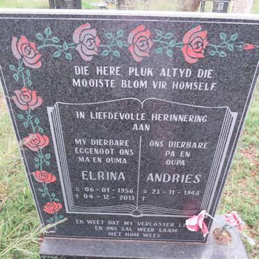 BOTHA Andries 1948- & Elrina 1956-2013