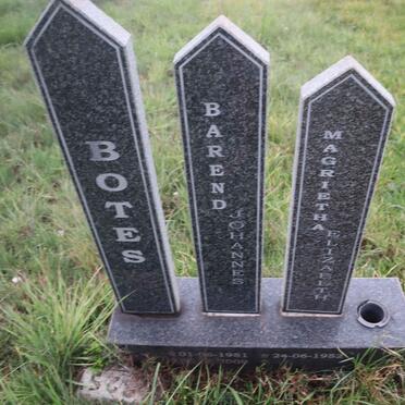 BOTES Barend Johannes 1951-2009 & Magrietha Elizabeth 1952- _1