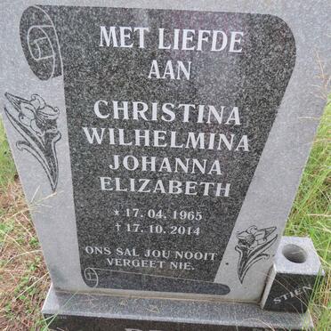 BRITS Christina Wilhelmina Johanna Elizabeth 1965-2014
