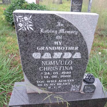 CANDA Nomvula Christina 1940-2009