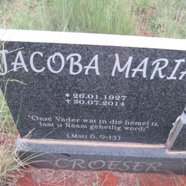 CROESER Jacoba Maria 1927-2014