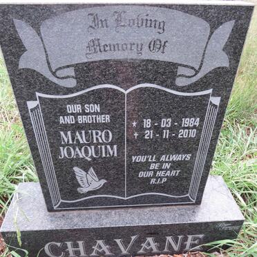CHAVANE Mauro Joaquim 1984-2010