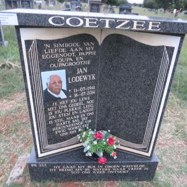 COETZEE Jan Lodewyk 1941-2014