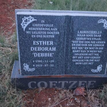 COETZEE Esther Deborah 1981-2020