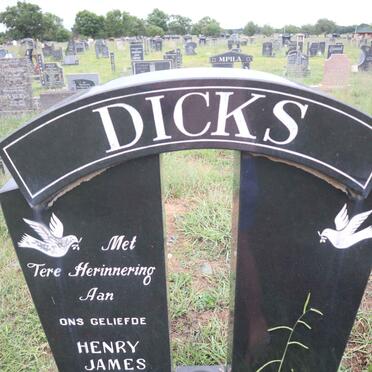 DICKS Henry James 1959-2002