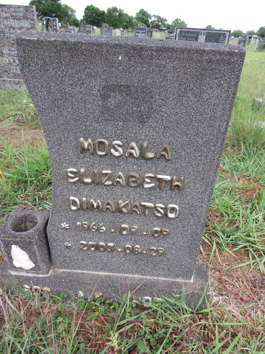 DIMAKATSO Mosala Elizabeth 1966-2003
