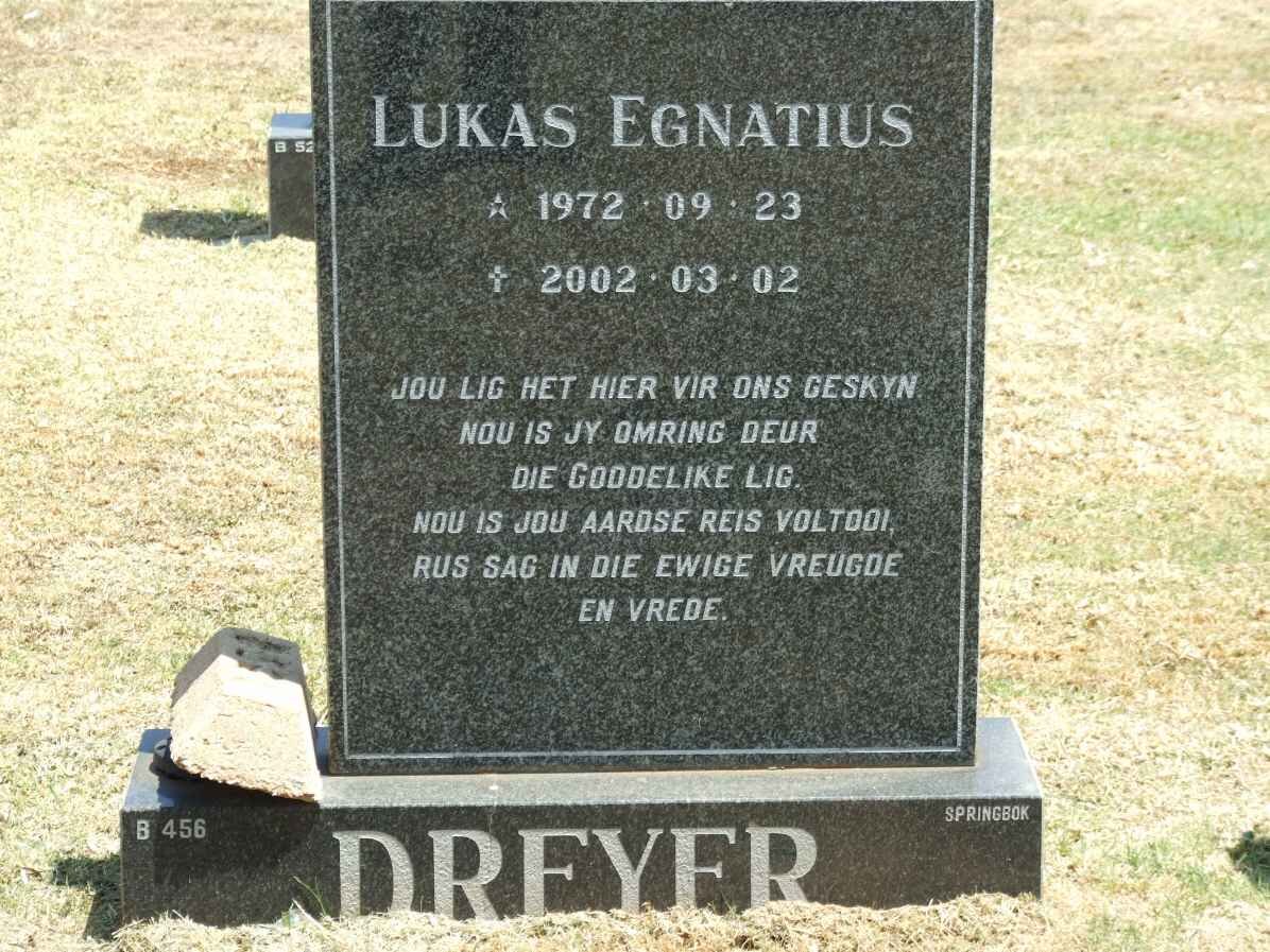 DREYER Lukas Egnatius 1972-2002
