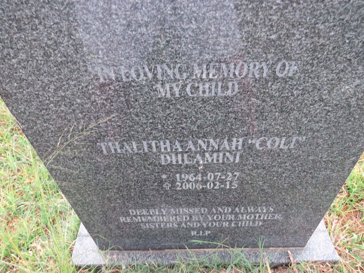 DHLAMINI Thalitha Anna 1964-2006