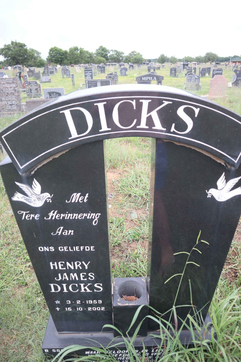 DICKS Henry James 1959-2002