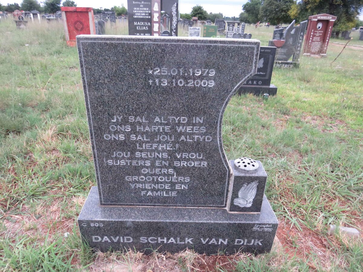 DIJK David Schalk, van 1979-2009