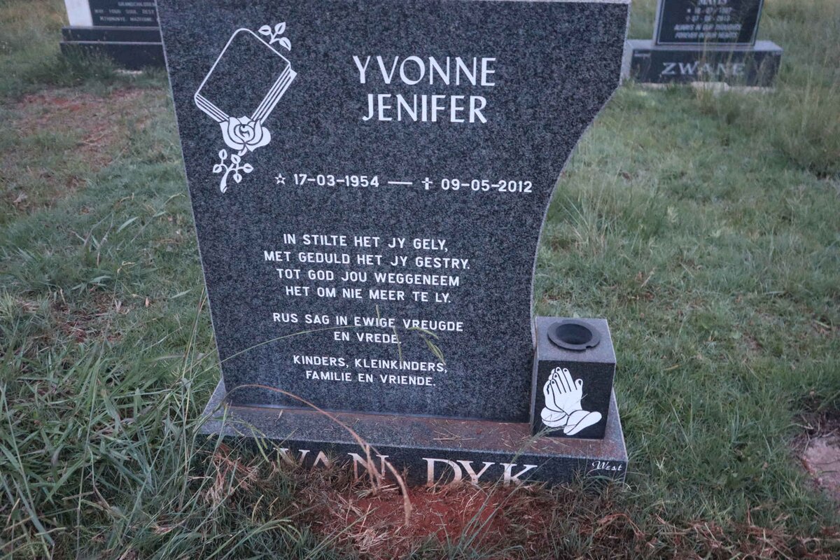 DYK Yvonne Jenifer, van 1954-2012