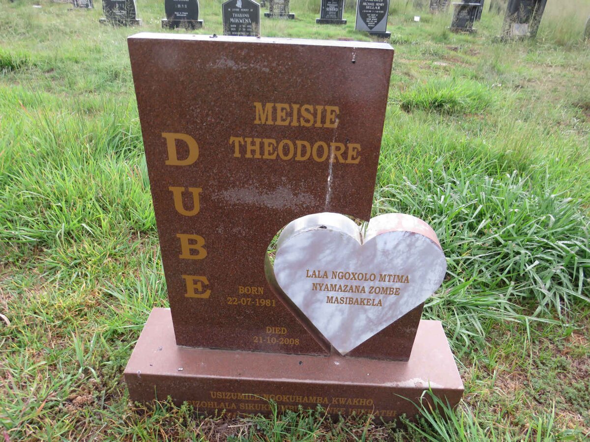 DUBE Meisie Theodore 1981-2008