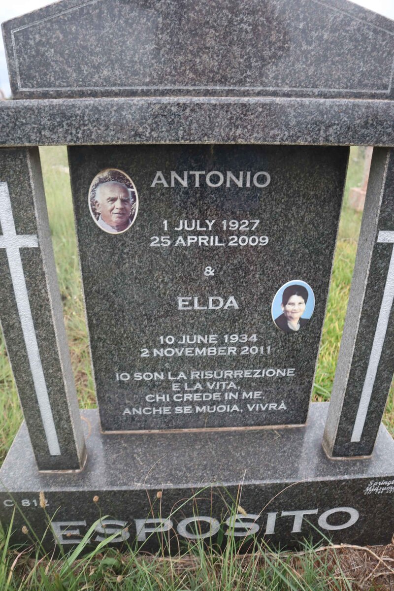 ESPOSITO Antonio 1927-2009 & Elda 1934-2011