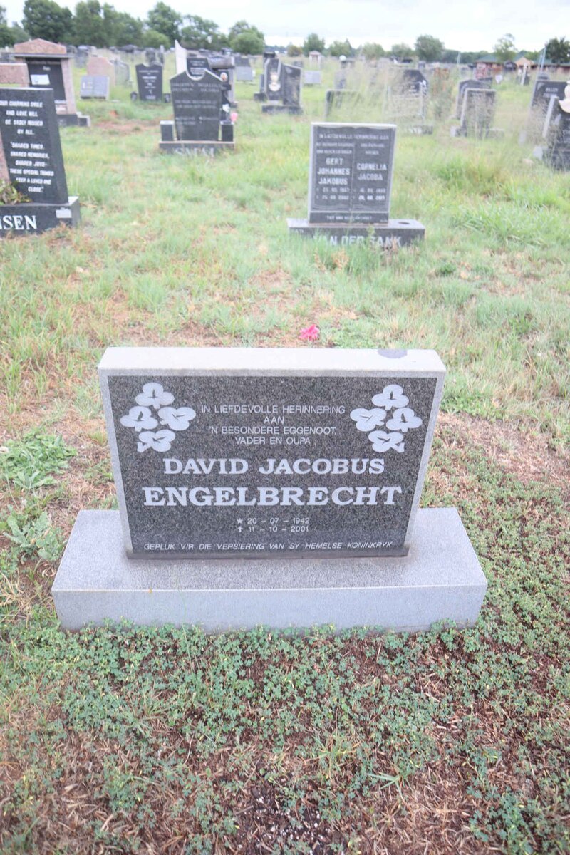 ENGELBRECHT David Jacobus 1942-2001