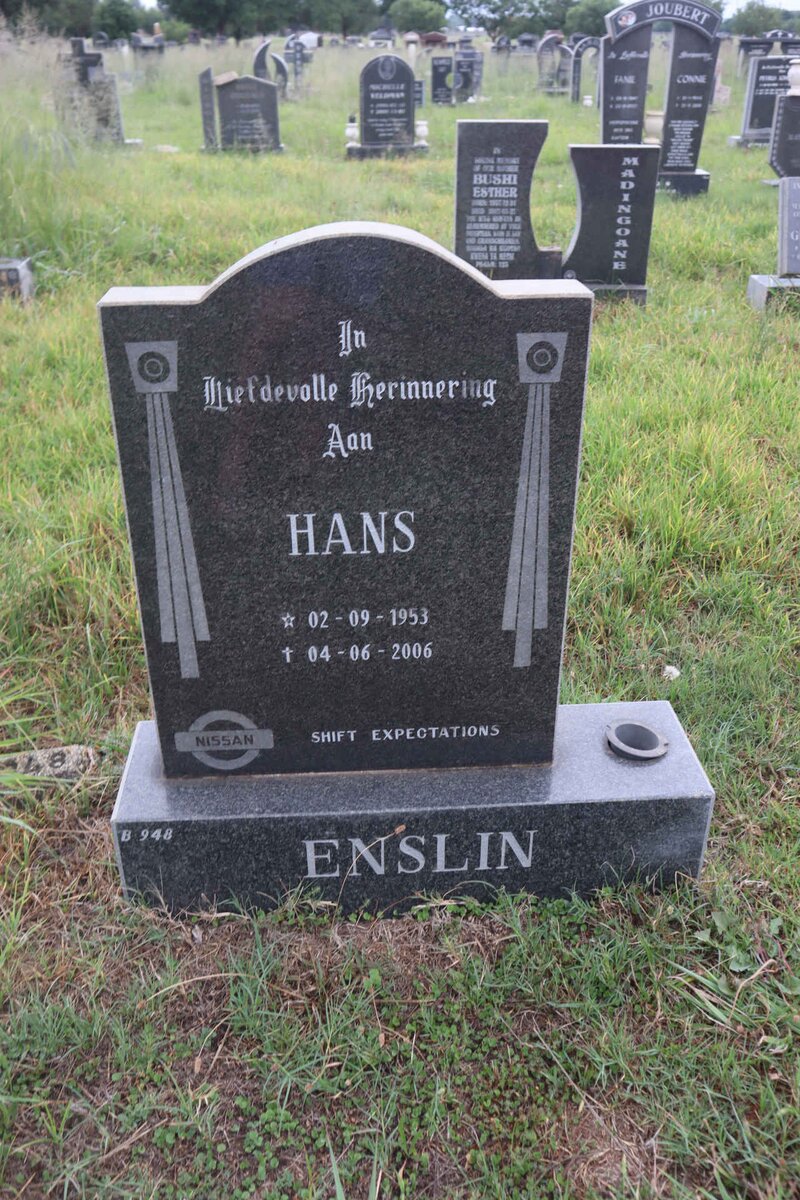 ENSLIN Hans 1953-2006