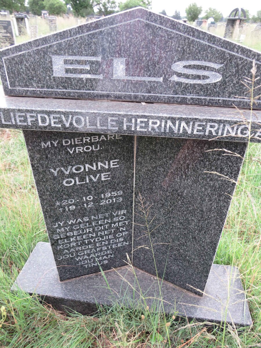 ELS Yvonne Olive 1959-2013