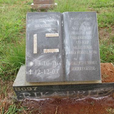 FRITZ Rika 1970-2003