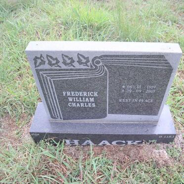 HAACK Frederick William Charles 1919-2010