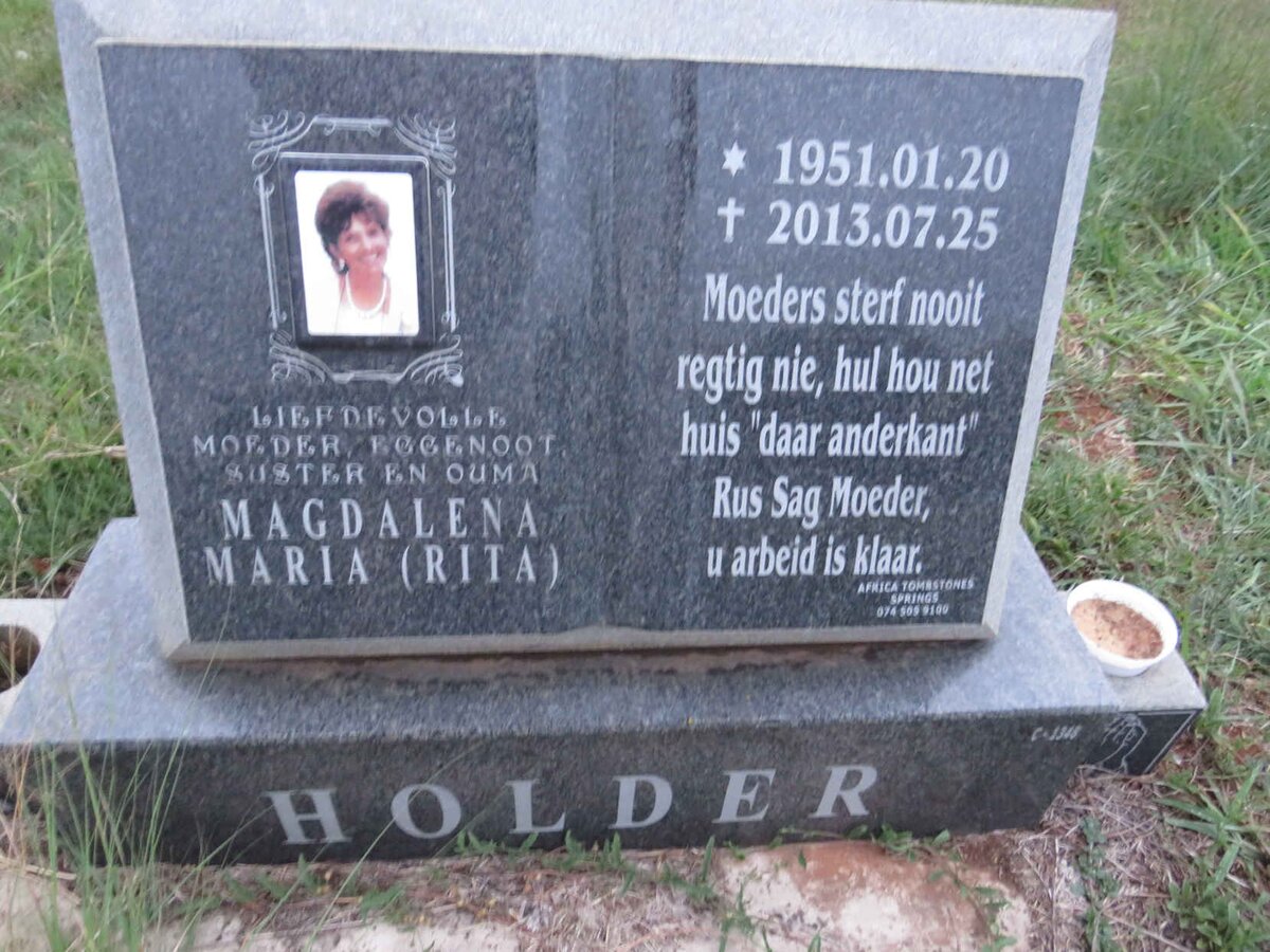 HOLDER Magdalena Maria 1951-2013