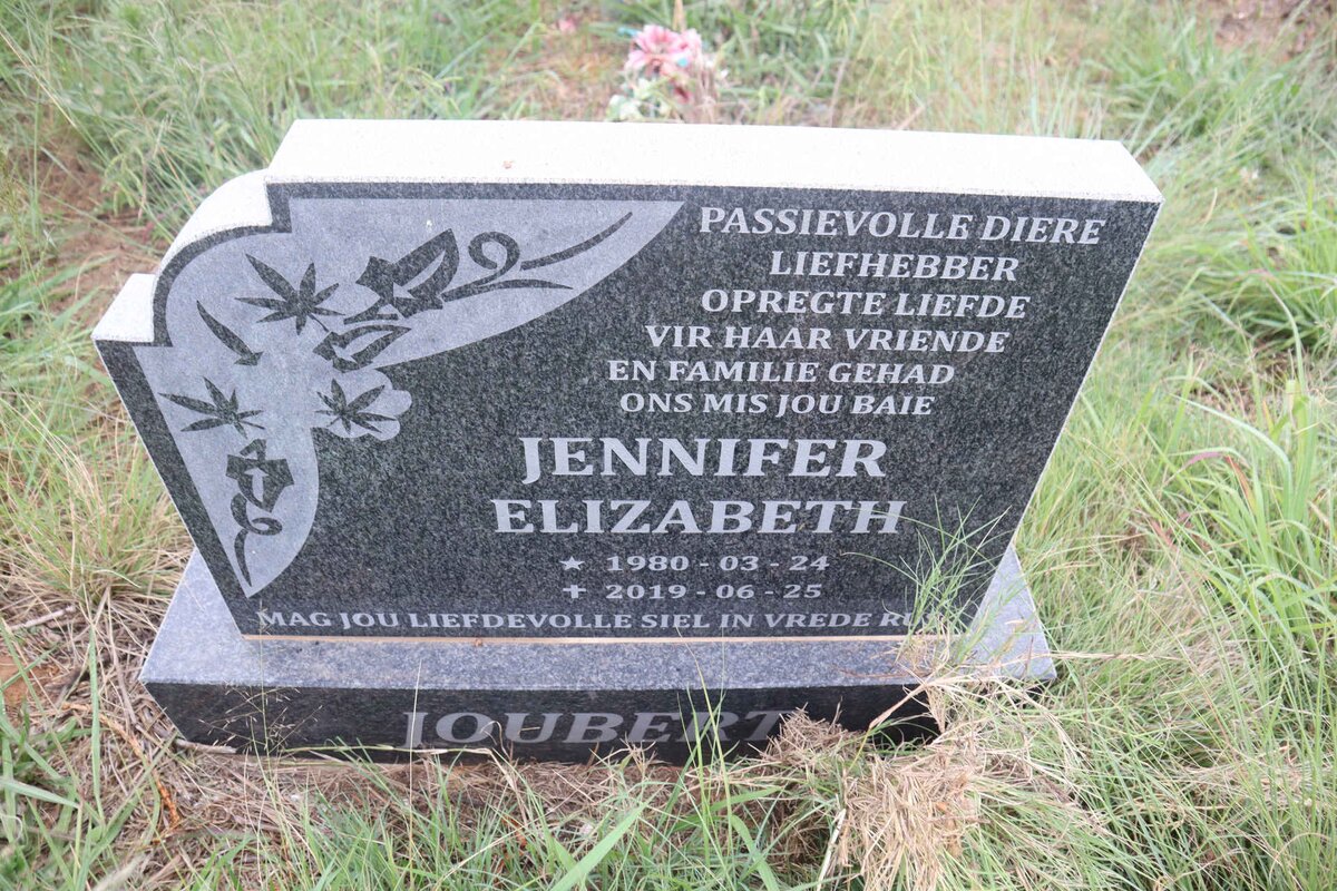 JOUBERT Jennifer Elizabeth 1980-2019