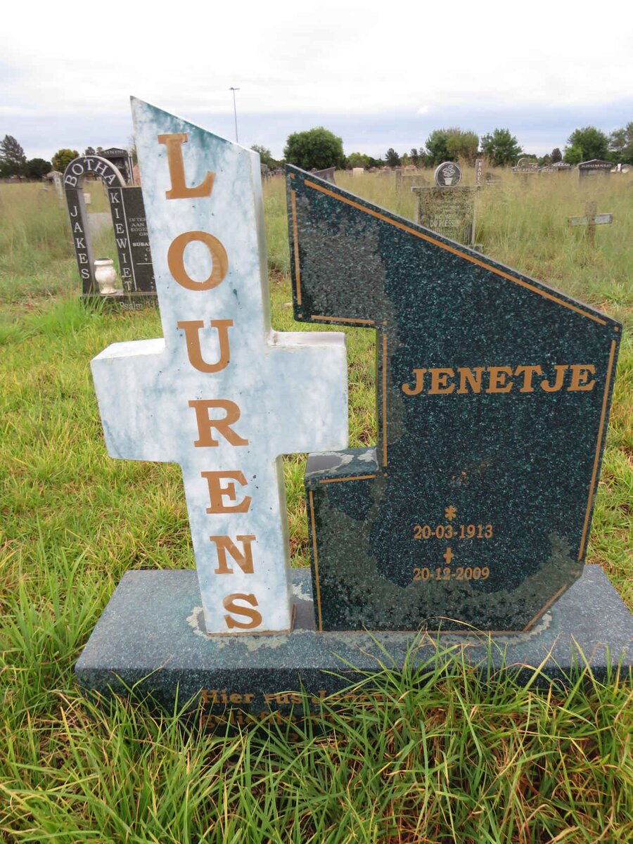 LOURENS Jenetje 1913-2009