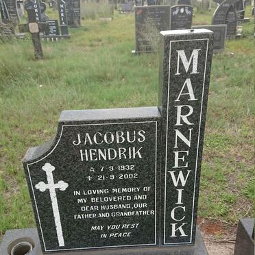 MARNEWICK Jacobus Hendrik 1932-2002