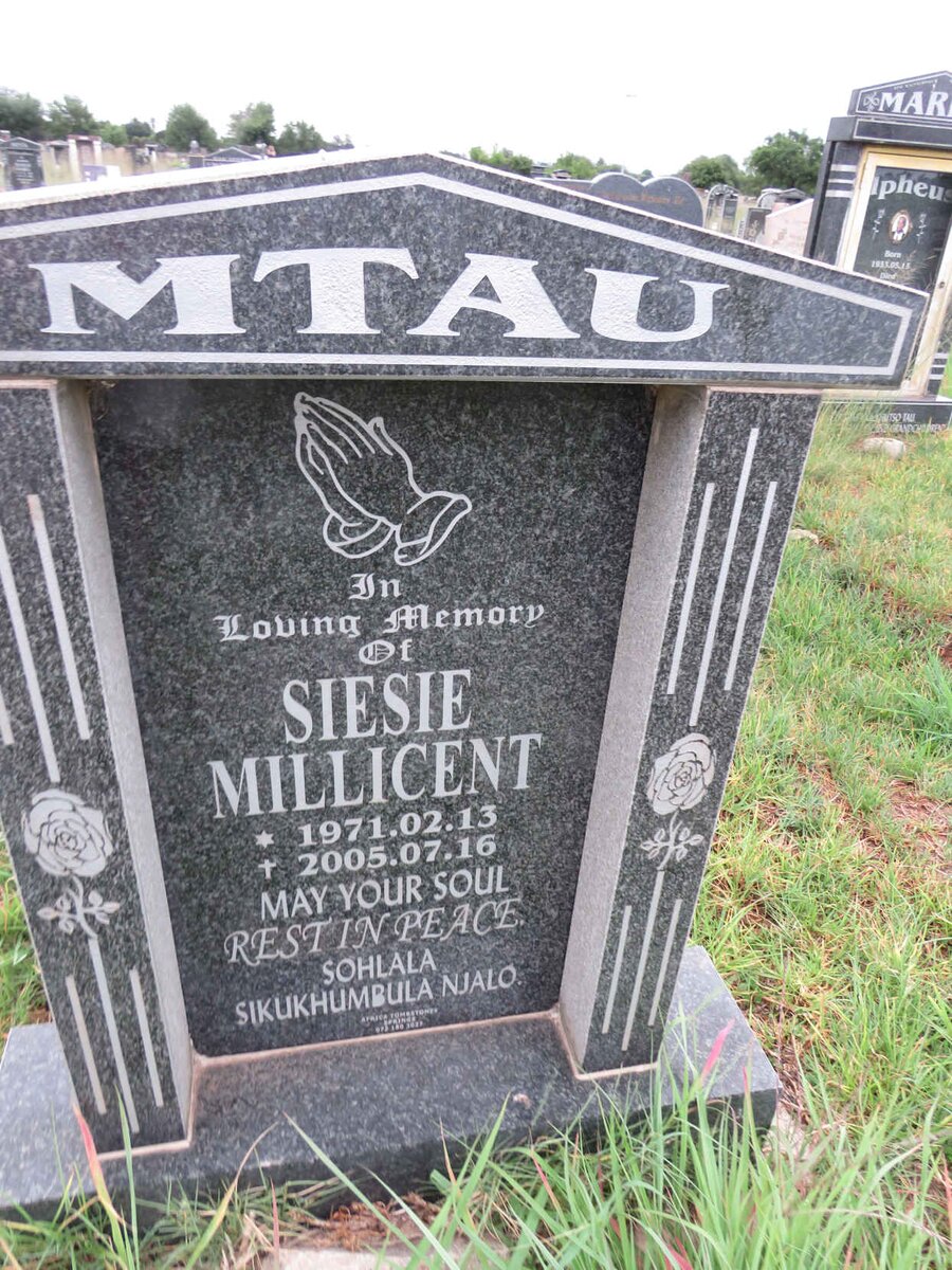 MTAU Siesie Millicent 1971-2005