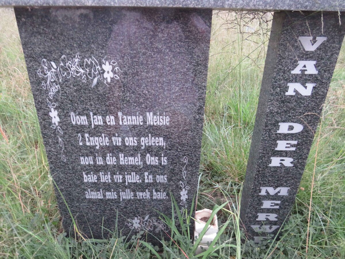 MERWE Jan, van der & Meisie 