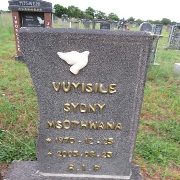 MSOTHWANA Vuyisile Sydny 1970-2003