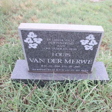 MERWE Louis, van der 1944-2002