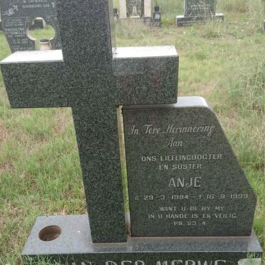 MERWE Anje, van der 1984-1999