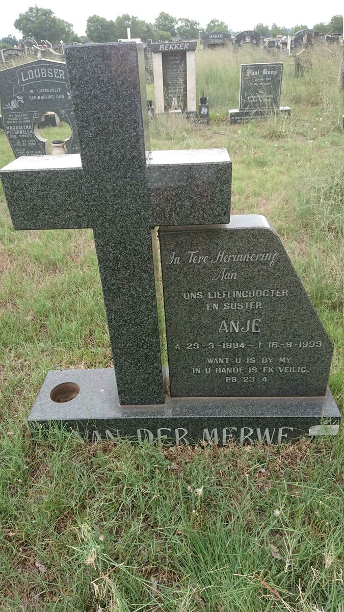 MERWE Anje, van der 1984-1999