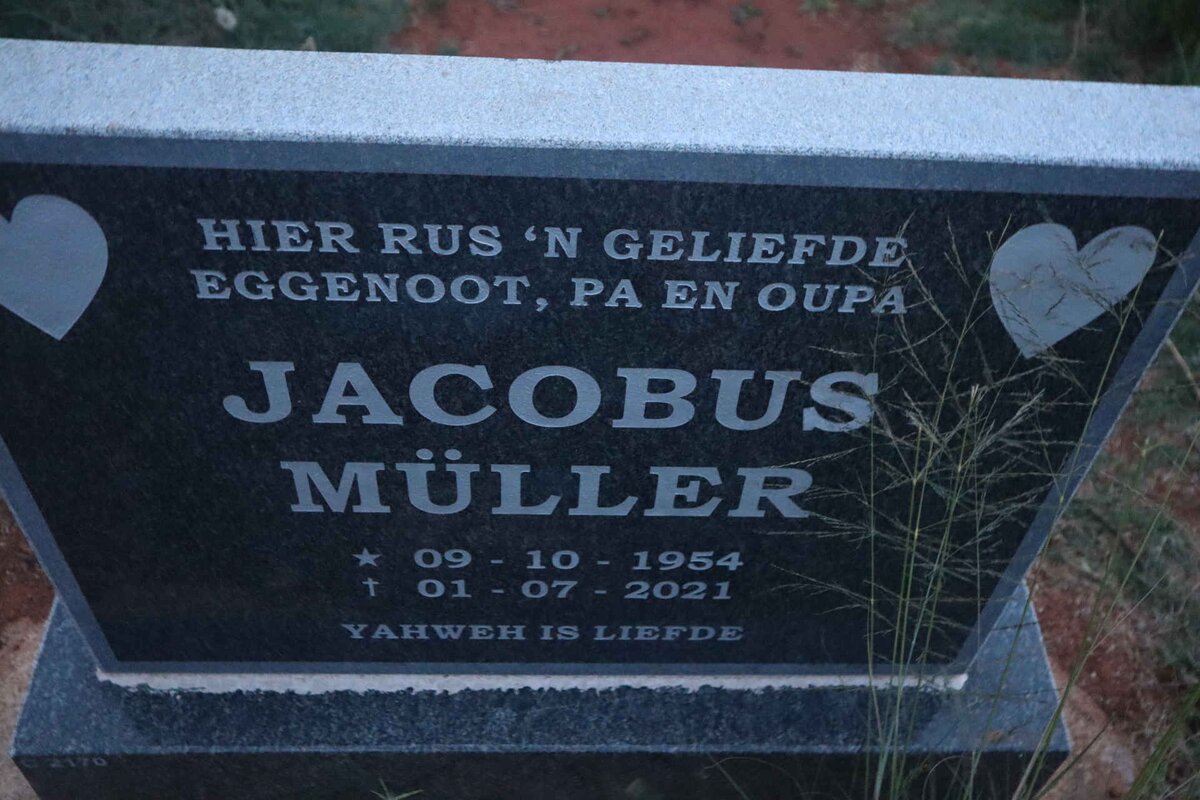 MULLER Jacobus 1954-2021