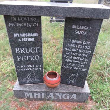 MHLANGA Bruce Petro 1973-2014