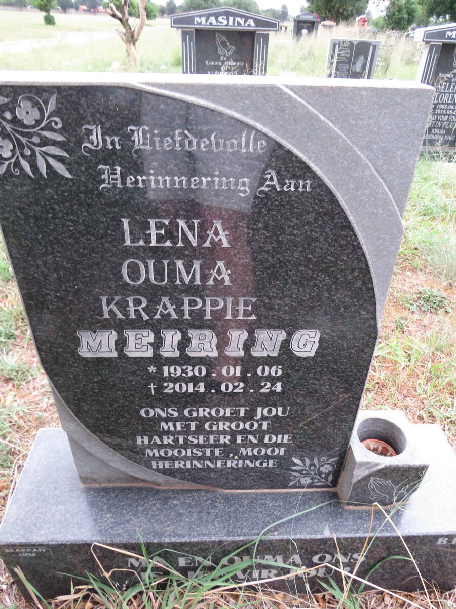 MEIRING Lena 1930-2014