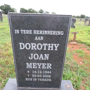 MEYER Dorothy Joan 1944-2006