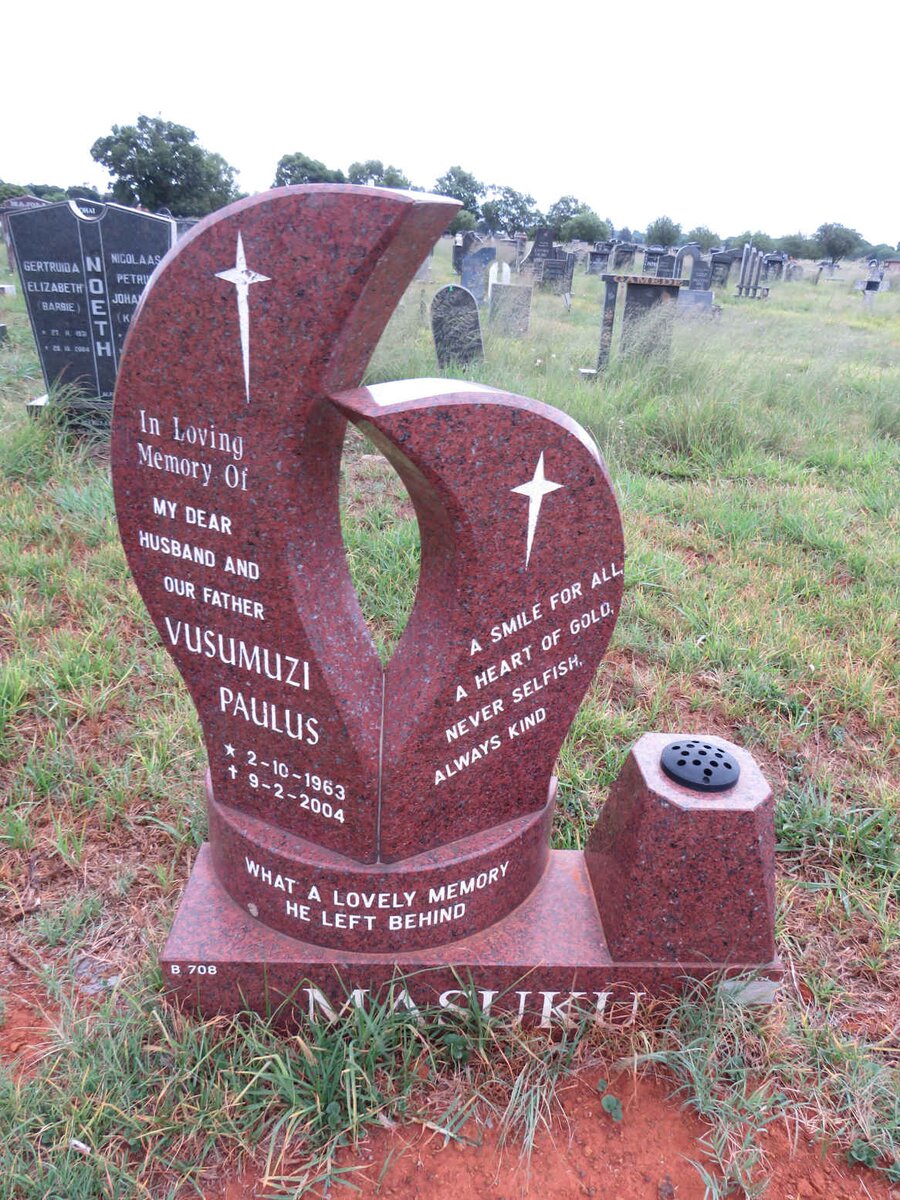 MASUKU Vusumuzi Paulus 1963-2004