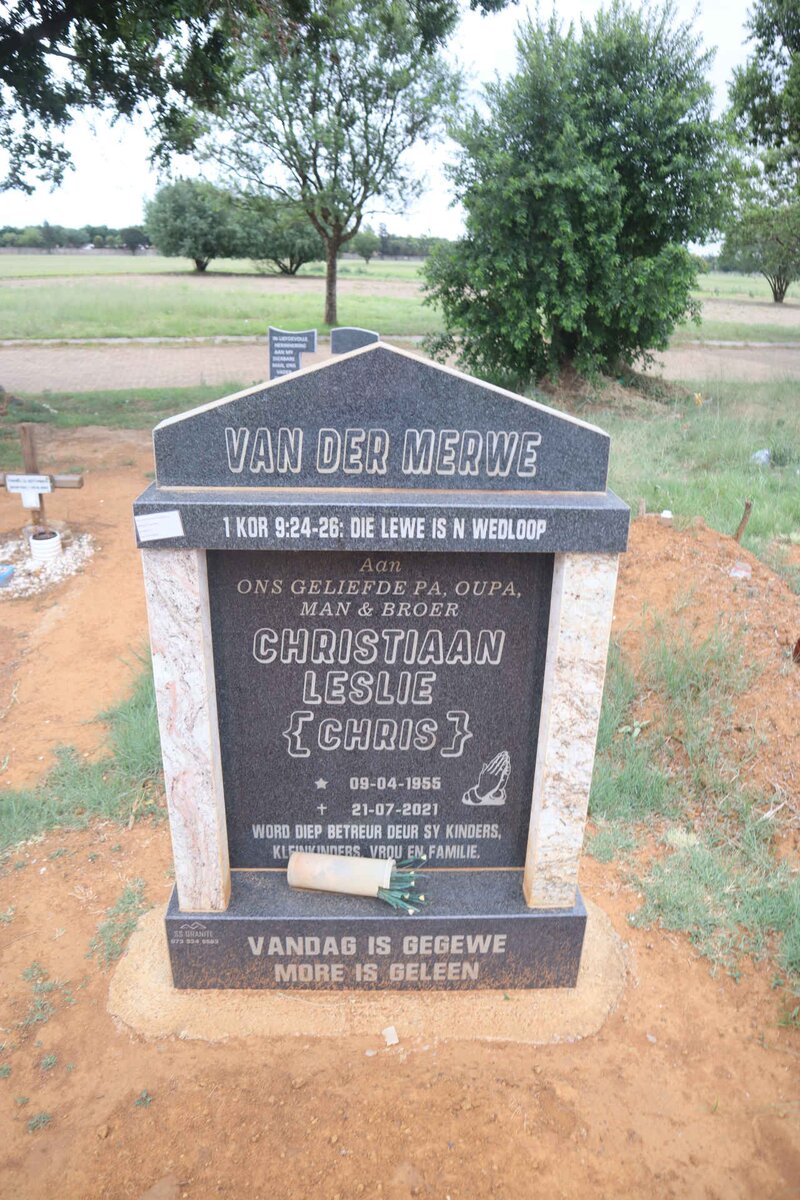 MERWE Christiaan Leslie, van der 1955-2021