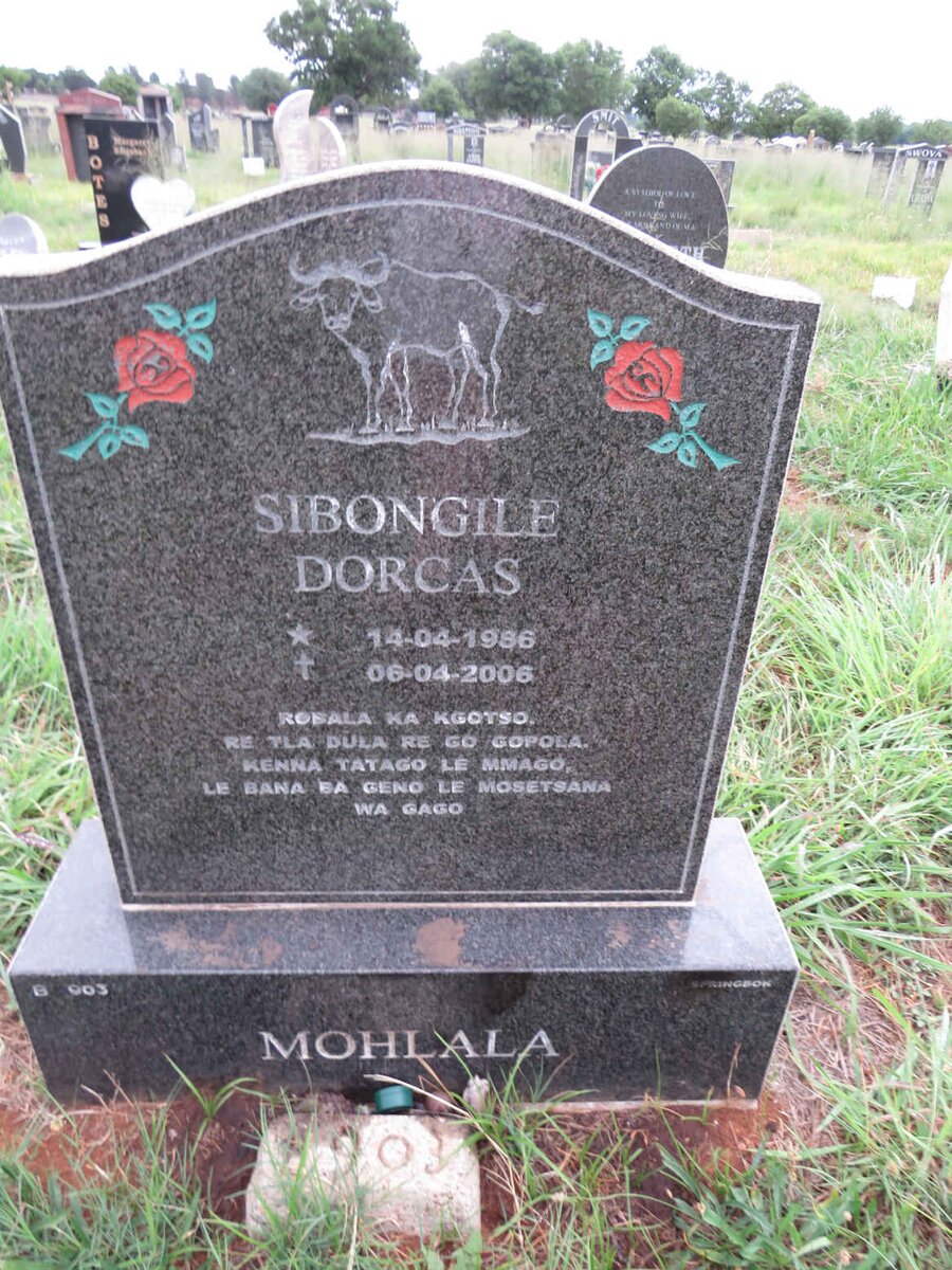 MOHLALA Sibongile Dorcas 1986-2006