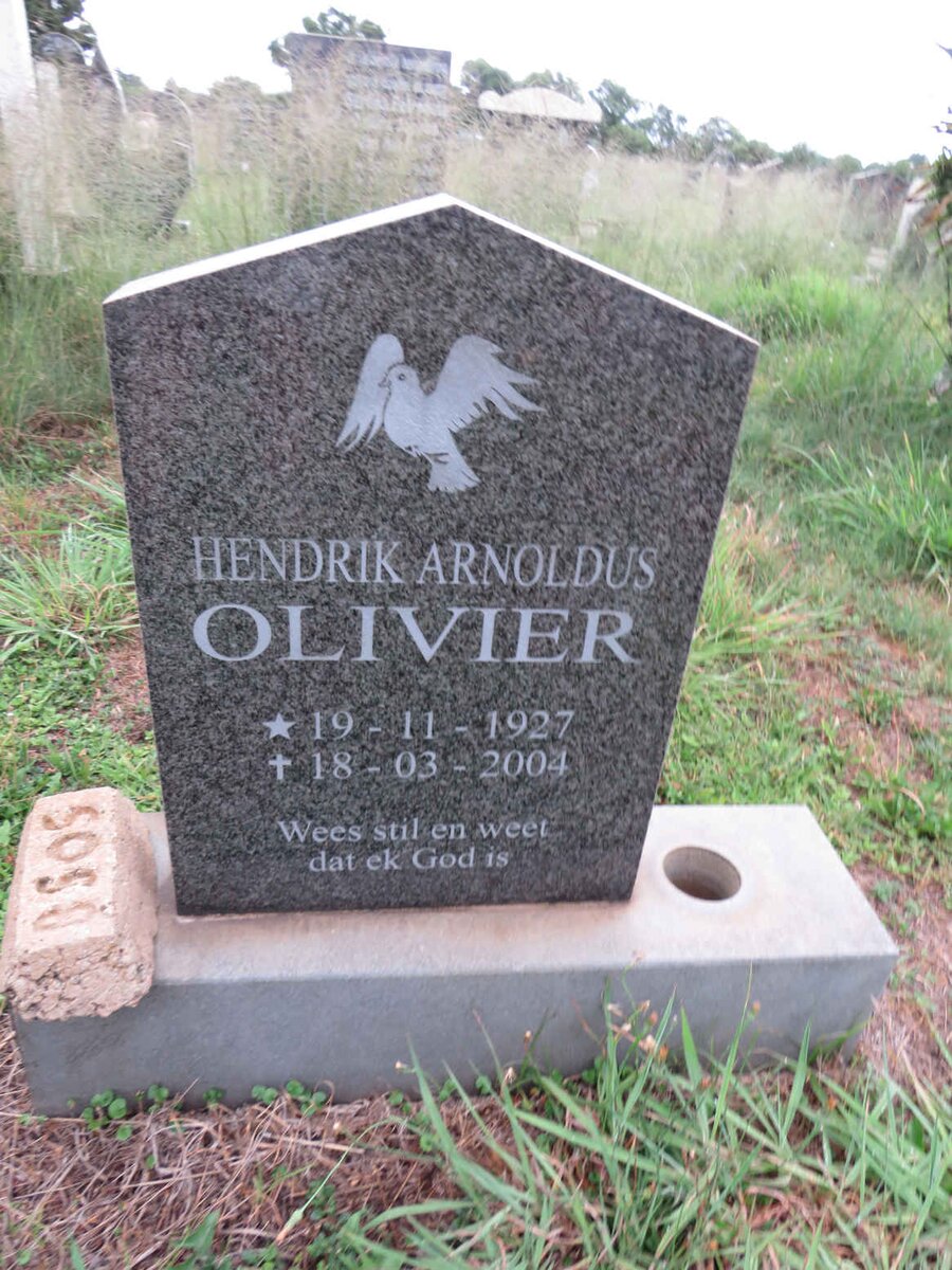 OLIVIER Hendrik Arnoldus 1927-2004