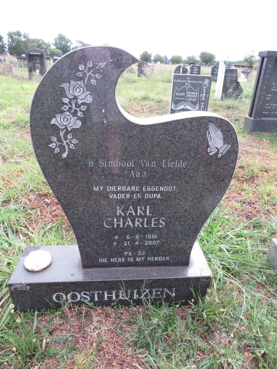 OOSTHUIZEN Karl Charles 1916-2007