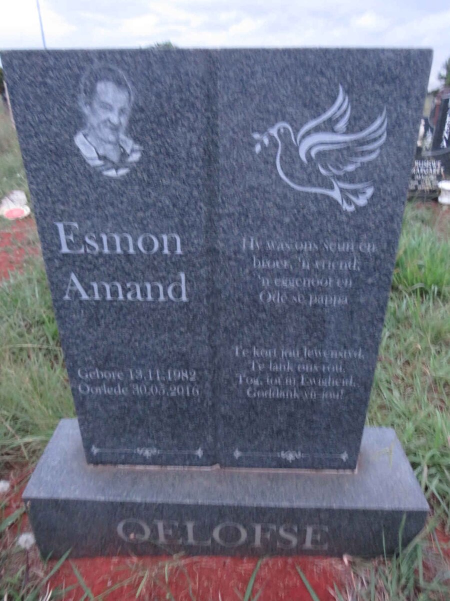 OELOFSE Esmond Amand 1982-2016